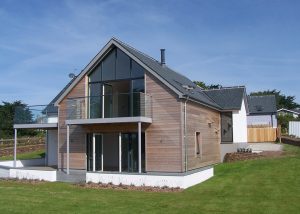 An image of a new build dwelling in Newquay, designed by architects at Construction Interior Design.