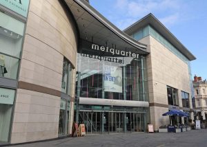 An image of the outside of the Met Quarter in Liverpool, following refurbishment.